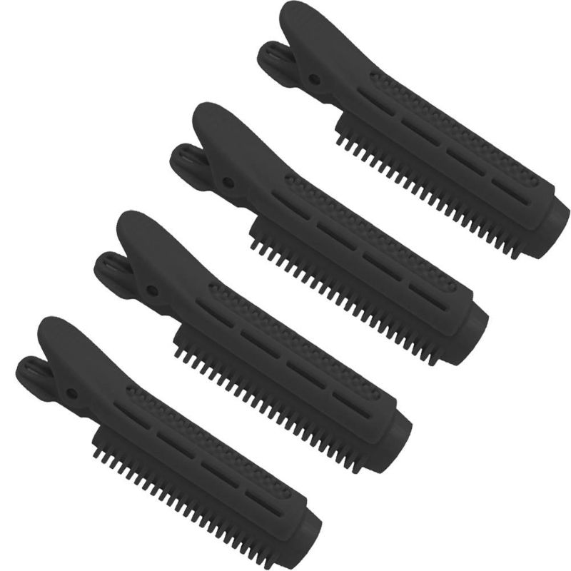 Photo 1 of 4PC Volumizing Hair Root Clip for All Hair Types Lengths, Natural Fluffy Hair, Small & lightweight, Easy to use, Stylish & Practical, Ideal Gift for Wife Girl Friends (Black 1)