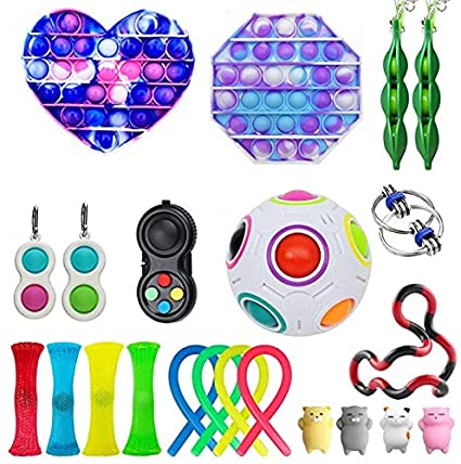 Photo 1 of Jawhock 24 Pack Sensory Fidget Toys Set, Stress Relief and Anxiety Reduction, Perfect for Birthday Party Favors and Christmas Stocking Suffers