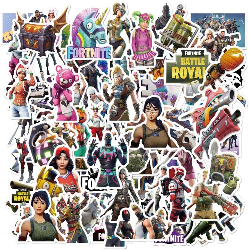 Photo 1 of 150 pcs Fortnite Game Stickers - Art Focus Gaming Stickers for Water Bottles Laptops Travel Case