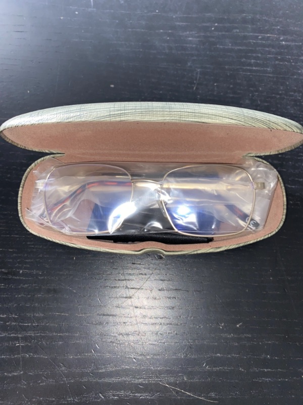 Photo 1 of jjwell blue light blocking glasses with case, silver frames