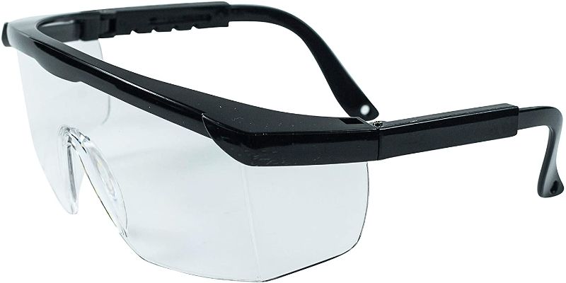 Photo 1 of Safety Glasses - Fog and Scratch Resistant, Superior Protection Eyewear, Adjustable Temple Arms: 1 pair