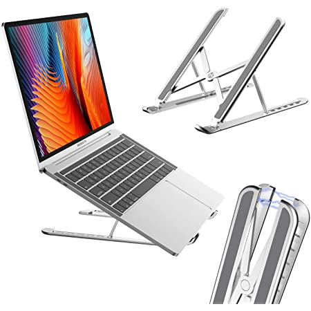 Photo 1 of aluminum alloy laptop stand ergonomic, fits 10-17 inch laptops