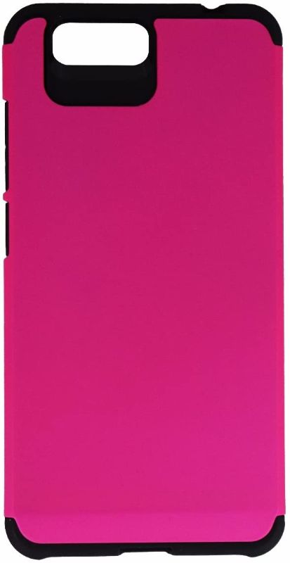 Photo 1 of TekYa Dual Layer Case Cover for BLU Vivo 5 - Matte Pink / Black