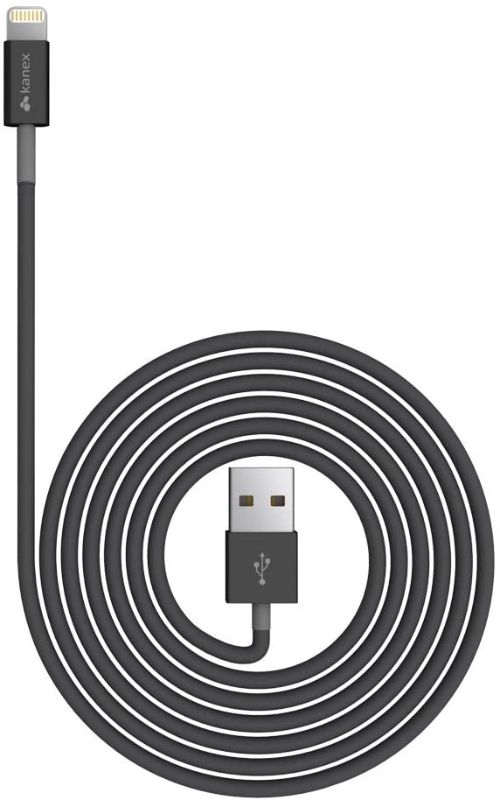 Photo 1 of Kanex Apple Certified Lightning to USB Cable with SureFit Connector 4 feet (1.2 M) Black