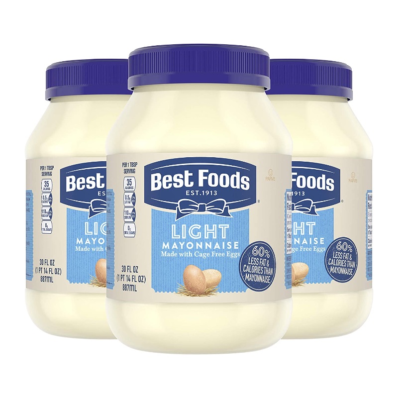 Photo 1 of Best Foods Mayonnaise For A Creamy Condiment for Sandwiches and Simple Meals Light Mayo Made With 100% Cage-Free Eggs, 30 fl oz - Pack of 3
Best By SEP 28 21