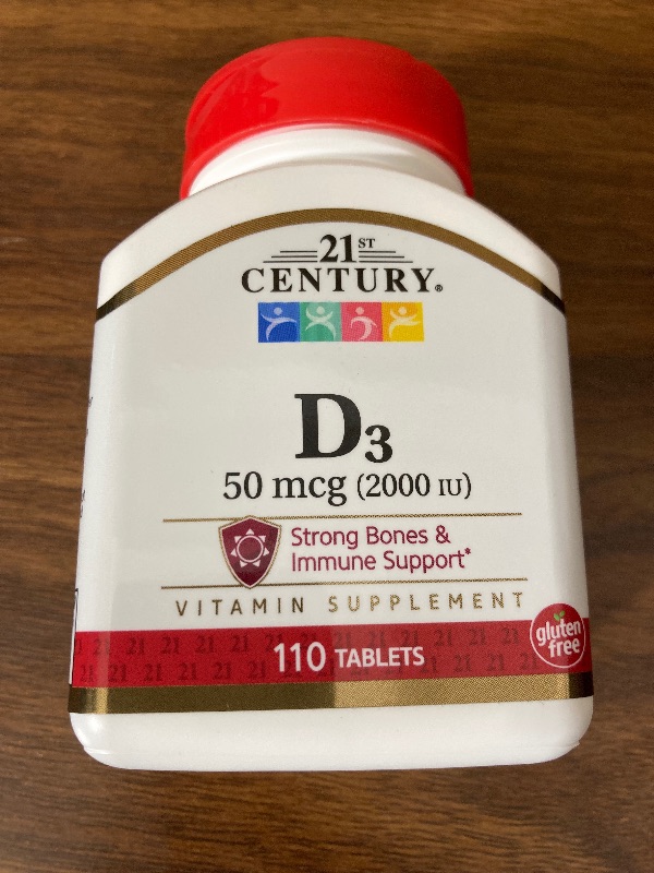 Photo 2 of 21st Century D3 2000 IU Tablets, 110 Count
exp 04/24