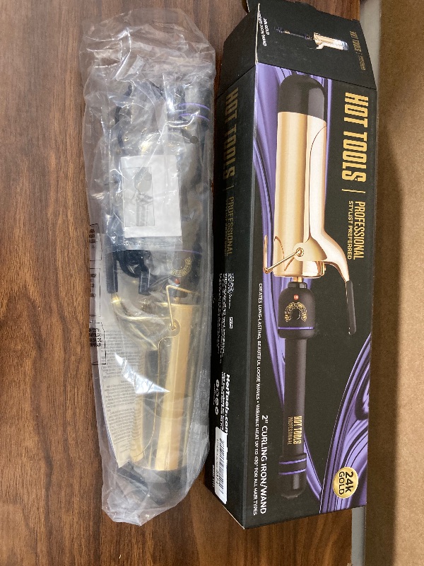 Photo 1 of HOT TOOLS Professional 24K Gold Curling Iron, 2 inch