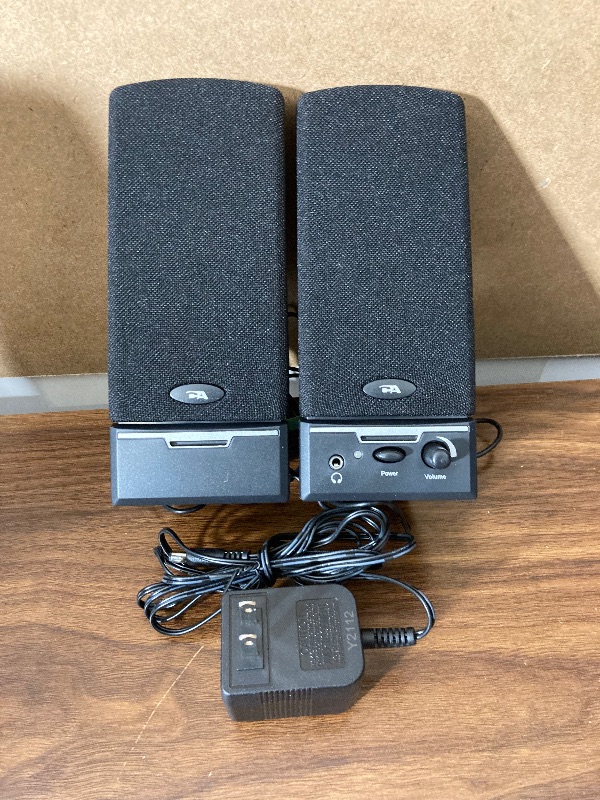 Photo 2 of Cyber Acoustics CA-2014 multimedia desktop computer speakers