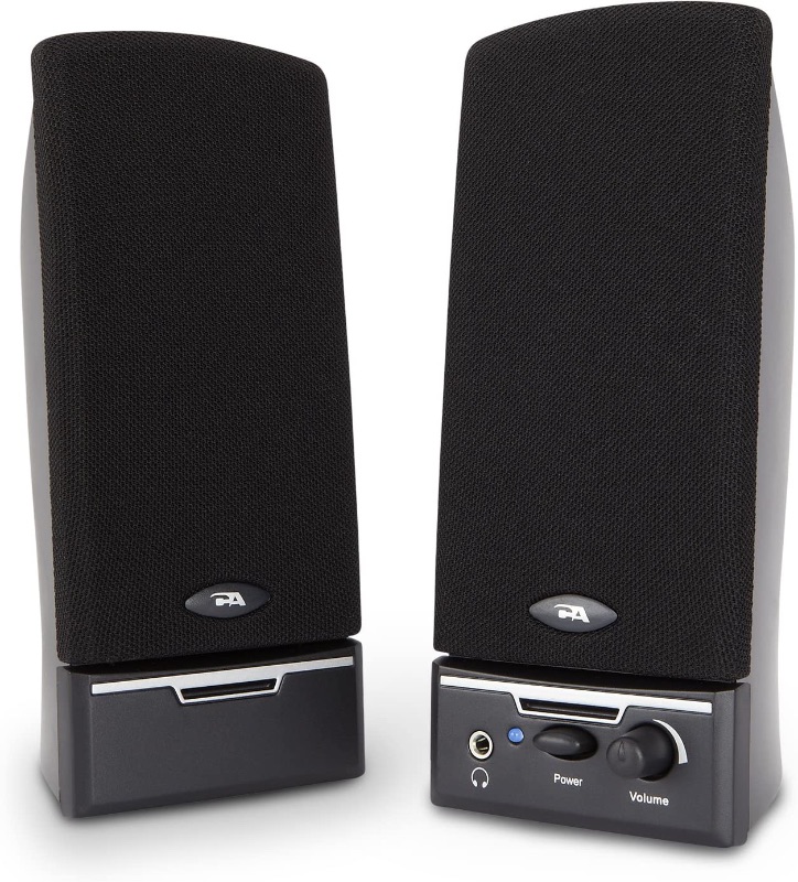 Photo 1 of Cyber Acoustics CA-2014 multimedia desktop computer speakers