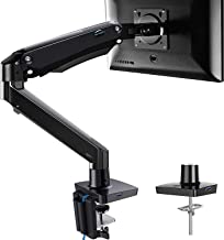 Photo 1 of HUANUO Single Monitor Mount Stand - Full Motion Monitor Arm Desk Mount for 17 to 35 Inch LCD LED Computer Screens, Height Adjustable VESA Bracket with Clamp, Grommet Mounting Base, Holds up to 6.6 to 19.8 lbs
