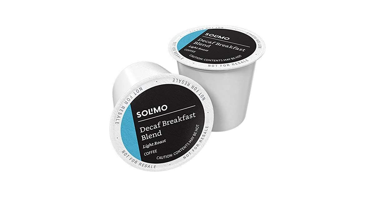 Photo 1 of 100-Count Amazon Brand Solimo Decaf Light Roast Coffee Pods
Best By 15 Aug 2022
