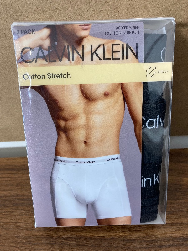 Photo 2 of Calvin Klein Cotton Stretch 3 pack Boxer Brief M