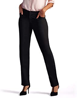 Photo 1 of LEE Women’s Relaxed Fit All Day Straight Leg Pant Black 16 Medium 