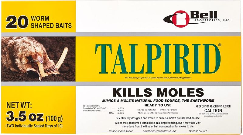 Photo 1 of Bell Laboratories Talpirid 7150 Mole Bait Worms, 20 Count
