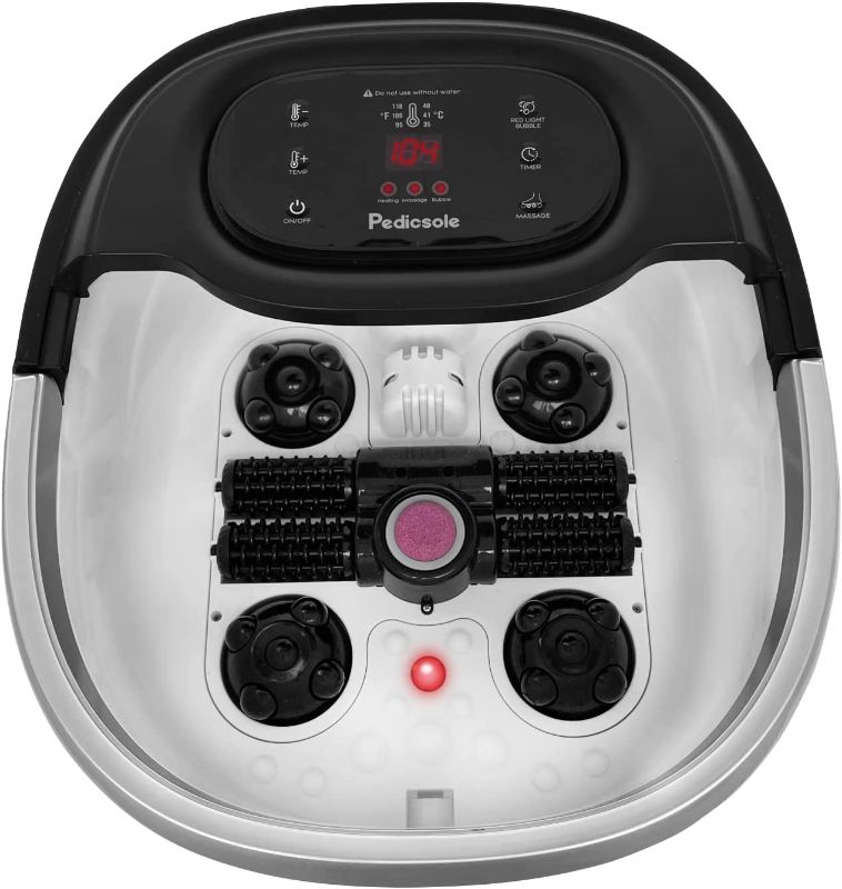 Photo 1 of Luxury All in One Foot Spa - Motorized and Heated Massager - Enjoy The Same Foot Spa at Home Heat, Bubble Jets, Pedicure Stone, Motorized Massage Roller to Relieve Feet Stress
