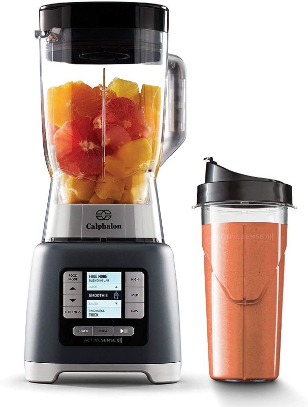 Photo 2 of Calphalon Activesense Blender with Blend-N-Go Cup, Dark Stainless Steel
