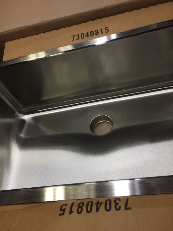 Photo 4 of Elkay ELUH281610PD Lustertone Classic Single Bowl Undermount Stainless Steel Sink with Perfect Drain - Sink Dimensions: 30-1/2" X 18-1/2" X 10" Min. Cabinet Size: 36"
