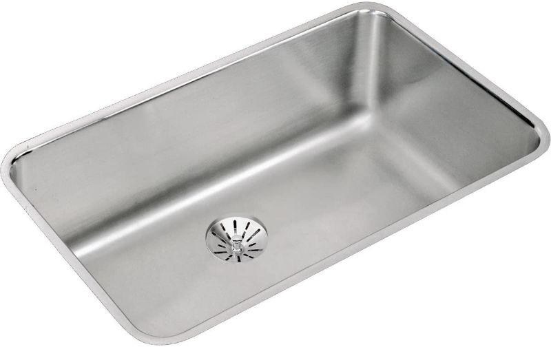 Photo 1 of Elkay ELUH281610PD Lustertone Classic Single Bowl Undermount Stainless Steel Sink with Perfect Drain - Sink Dimensions: 30-1/2" X 18-1/2" X 10" Min. Cabinet Size: 36"
