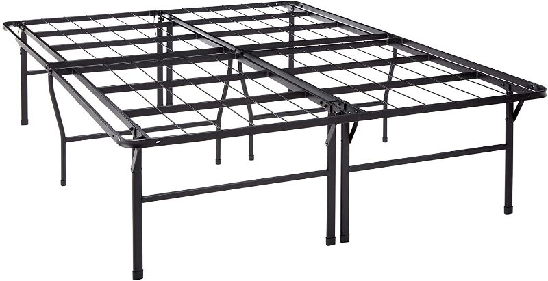 Photo 1 of Best Price Mattress 18 Inch Metal Platform Beds w/Heavy Duty Steel Slat Mattress Foundation (No Box Spring Needed), Queen, Black

