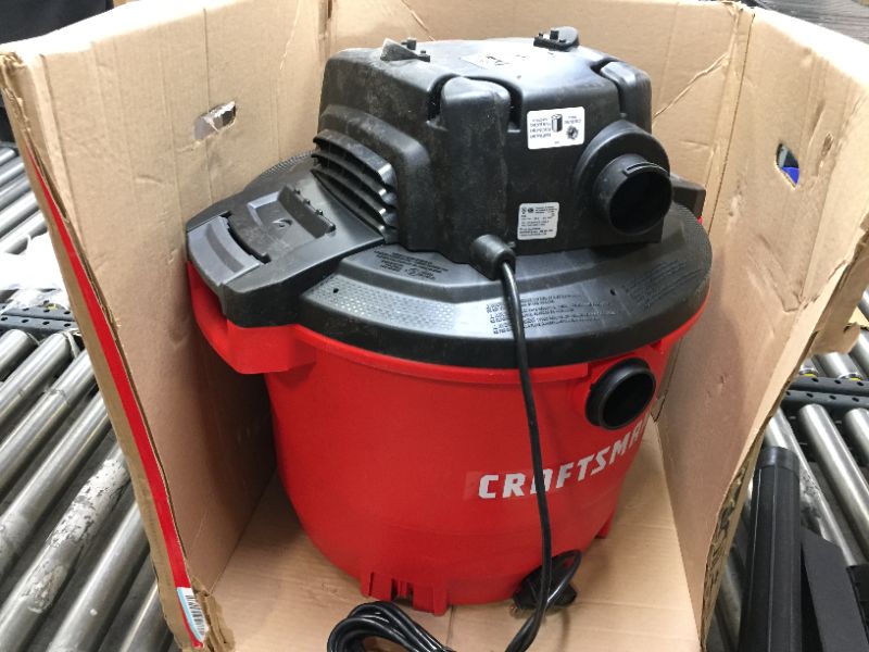 Photo 5 of CRAFTSMAN CMXEVBE17595 16 Gallon 6.5 Peak HP Wet/Dry Vac````