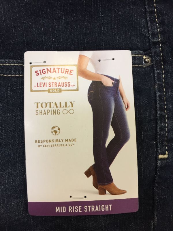 Photo 4 of 35X 34 Signature by Levi Strauss & Co. Gold Label Women's Curvy Totally Shaping Straight Jeans 
