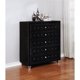 Photo 1 of Deanna 5-drawer Upholstered Chest Black