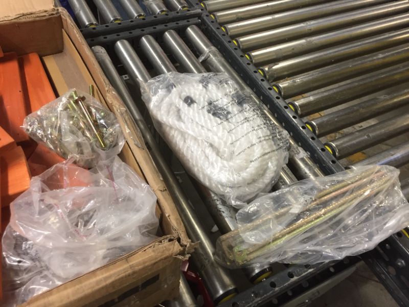 Photo 1 of Little Tikes Real Wood Adventures Outdoor Wooden Climb House for Backyard Fun with 4' High Rock Climbing Wall & Climber Ropes, Play House and Deck --- BOX 1 OF 2 ONLY ---- PARTS 
