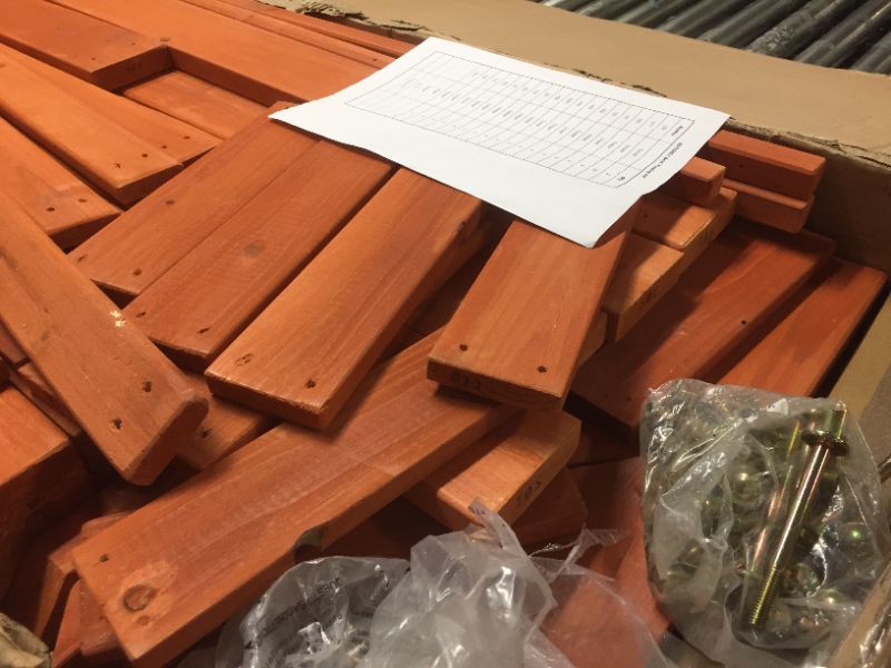 Photo 1 of Little Tikes Real Wood Adventures Outdoor Wooden Climb House for Backyard Fun with 4' High Rock Climbing Wall & Climber Ropes, Play House and Deck --- BOX 1 OF 2 ONLY ---- PARTS 
