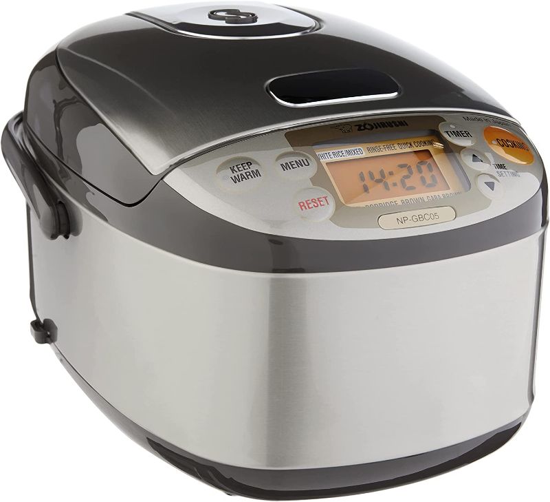 Photo 1 of Zojirushi NP-GBC05XT Induction Heating System Rice Cooker and Warmer, 0.54 L, Stainless Dark Brown
