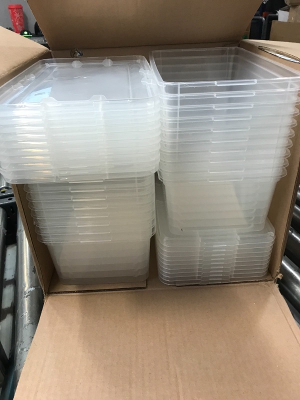 Photo 2 of IRIS 5 Quart Clear Storage Box, 20 Pack
