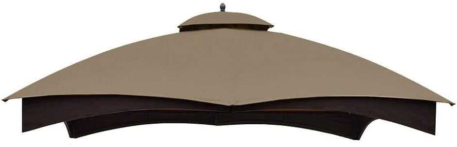 Photo 1 of ABCCANOPY Replacement Canopy Top for Lowe's Allen Roth 10X12 Gazebo #GF-12S004B-1 (Khaki)
