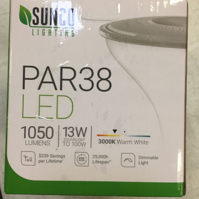 Photo 3 of Sunco Lighting PAR38 LED Bulbs,