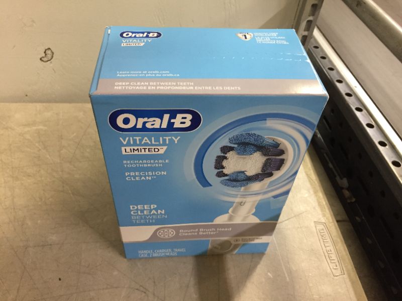 Photo 2 of Oral B Vitality Limited Precision Clean Rechargeable Toothbrush, Refill White
