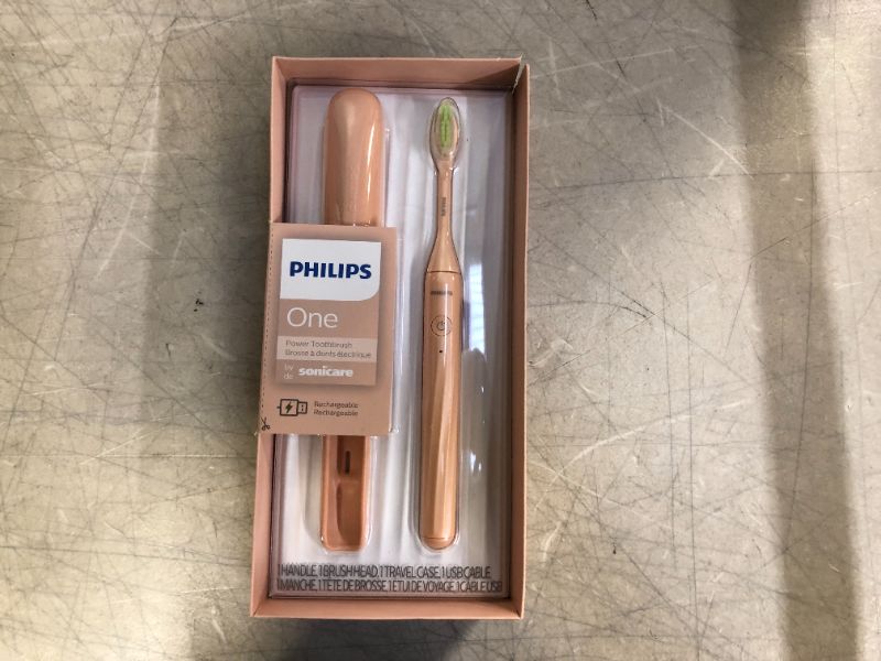 Photo 2 of Philips One by Sonicare Rechargeable Toothbrush, Shimmer, HY1200/05
