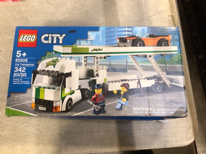 Photo 2 of LEGO City Car Transporter 60305 Building Kit; Toy Playset for Kids, New 2021 (342 Pieces)
