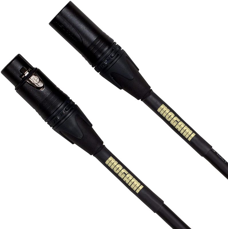 Photo 1 of Mogami Gold AES-03 Digital/Analog XLR Microphone Cable, XLR-Female to XLR-Male, 3-Pin, Gold Contacts, Straight Connectors, 3 Foot
