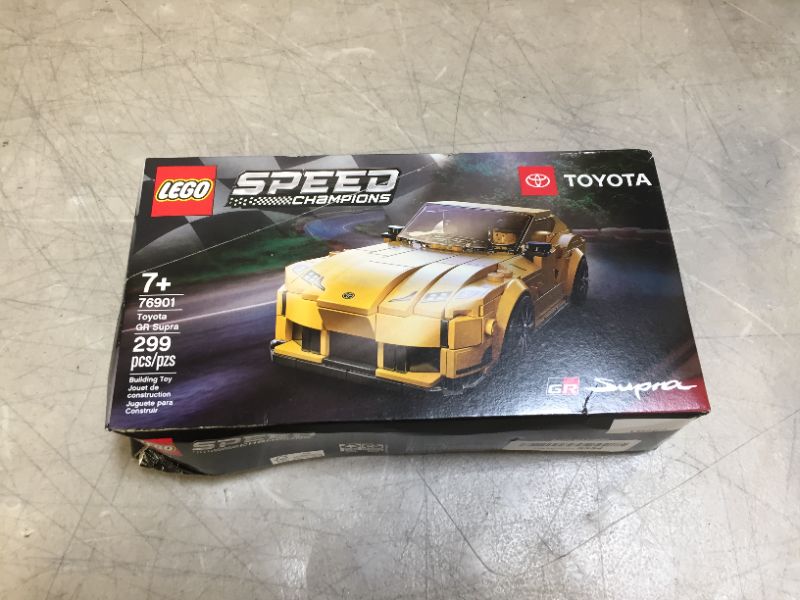 Photo 2 of LEGO Speed Champions Toyota GR Supra 76901 Toy Car Building Toy; Racing Car Toy for Kids; New 2021 (299 Pieces)
