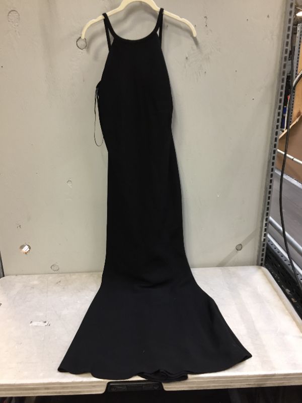 Photo 2 of Calvin Klein Women's Halter Neck Crepe Gown, Black 6