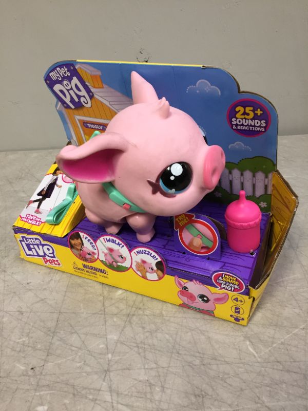 Photo 2 of Little Live Pets - My Pet Pig: Piggly | Soft and Jiggly Interactive Toy Pig That Walks, Dances and Nuzzles. 20+ Sounds & Reactions. Batteries Included. for Kids Ages 4+
