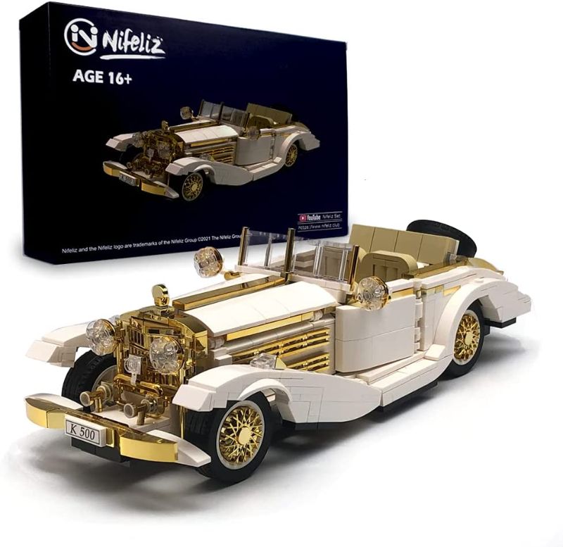Photo 1 of Nifeliz Retro Sports car K500 MOC Building Blocks and Construction Toy, Adult Collectible Model Cars Set to Build, 1:14 Scale Retro Car Model,NEW2021 (868 Pcs)
