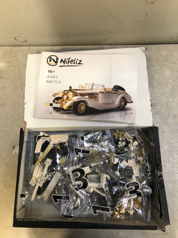 Photo 1 of Nifeliz Retro Sports car K500 MOC Building Blocks and Construction Toy, Adult Collectible Model Cars Set to Build, 1:14 Scale Retro Car Model,NEW2021 (868 Pcs)
