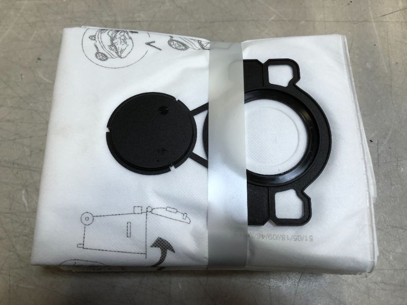 Photo 1 of Flex-502227 FLEX Class M Fleece Filter Bags, 5pk, Compatible with FLEX 9 Gallon VCE 33 or 12 Gallon VCE 44 HEPA vacuums (DIRTY FROM EXPOSURE)