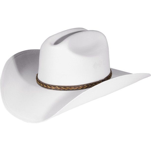 Photo 1 of Enimay Western Outback Cowboy Hat Men's Women's Style Canvass Classic White X-Large