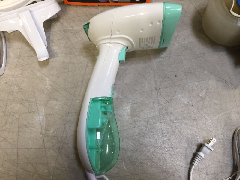 Photo 2 of Conair - GS23N Extreme Steam Hand Held Fabric Steamer with Dual Heat, White/Green
