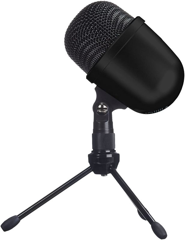 Photo 1 of Amazon Basics Desktop Mini Condenser Microphone With Tripod - Black
