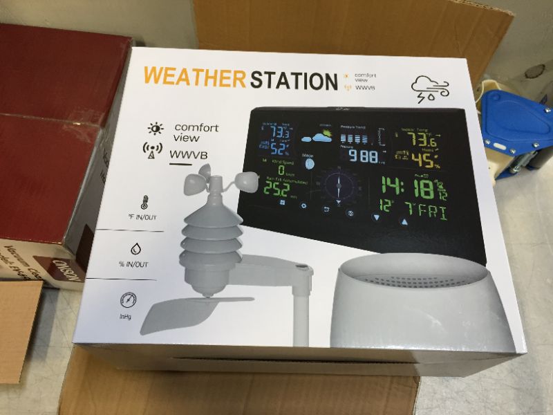 Photo 1 of DOVEET Weather Station Wireless Indoor Outdoor, Color Weather Stations with Indoor Outdoor Thermometer Wireless Sensor
