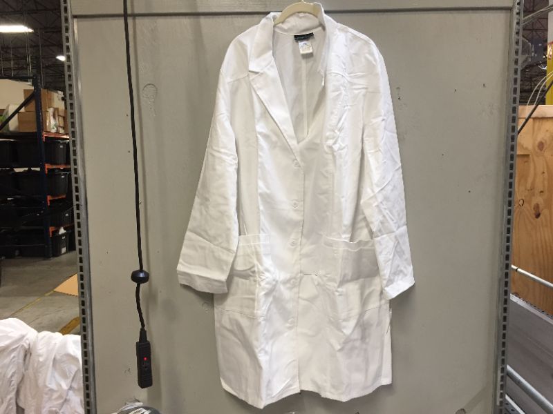 Photo 1 of Cherokee Women's Scrubs 36" Lab Coat, White, XX-Large
