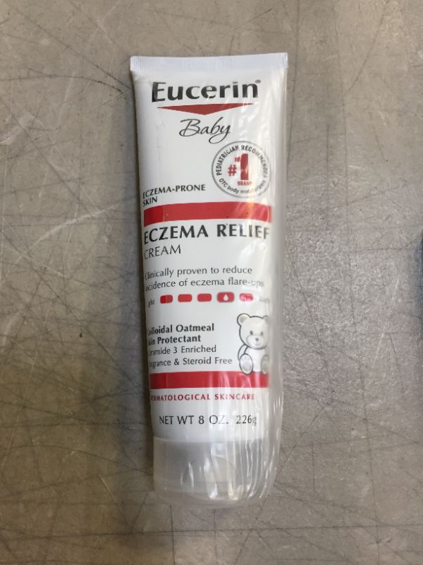 Photo 2 of Eucerin Baby Eczema Relief Body Cream, Fragrance Free Baby Eczema Cream, 8 Oz Tube
