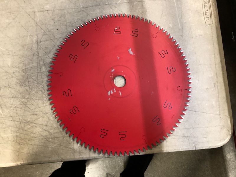 Photo 2 of 12 in. x 96-Tooth Laminate/Aluminum/Plastics Circular Saw Blade
