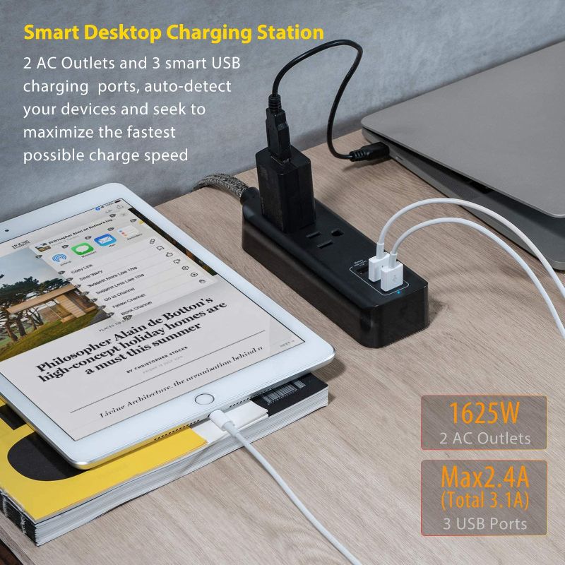 Photo 1 of 2 Pack Power Strip with USB